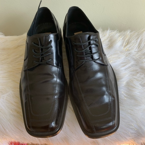 Giorgio V black leather shoes size 13M - Picture 2 of 11